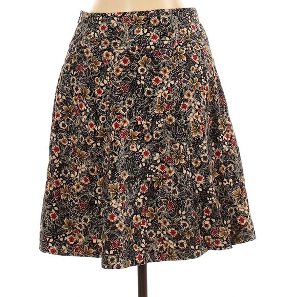 Anthropologie Edme & Esyllte Norwegian Woods Velvet Floral Skirt 2 S NWOT - Picture 5 of 5